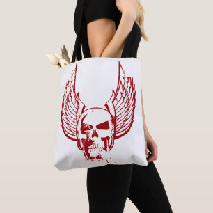 Schädel mit ätherischen Flügeln Tasche