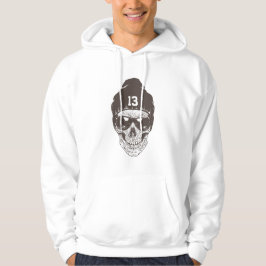 Schädel mit Beanie und Shades- Halloween Hoodie