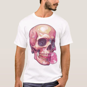 Schädel mit Blasenproblemen � Lustiger Gummi-Skele T-Shirt