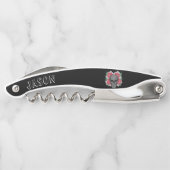 Schädel mit Blume Kellnermesser (Rückseite)