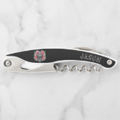 Schädel mit Blume Kellnermesser (Vorderseite)