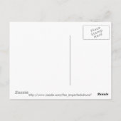 Schädel mit Blume Postkarte (Rückseite)