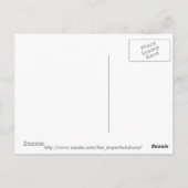 Schädel mit Blume Postkarte (Rückseite)