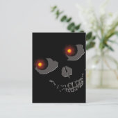Schädel mit brennenden Augen Postkarte (Stehend Vorderseite)