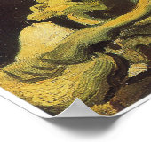 Schädel mit brennender Zigarette, Van Gogh Poster (Ecke)