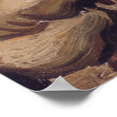 Schädel mit einem brennenden Zigarettenplakat Poster (Ecke)