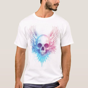 Schädel mit Engelsflügeln T-Shirt