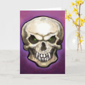 Schädel mit Fanggeräten Karte (Gelbe Blume)