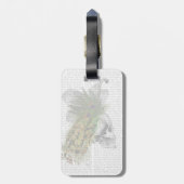 Schädel mit Feder Headress Gepäckanhänger (Rückseite vertikal)