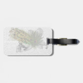 Schädel mit Feder Headress Gepäckanhänger (Rückseite horizontal)