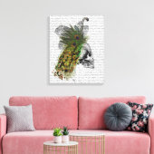 Schädel mit Federhaube Leinwanddruck (Insitu (Wohnzimmer))