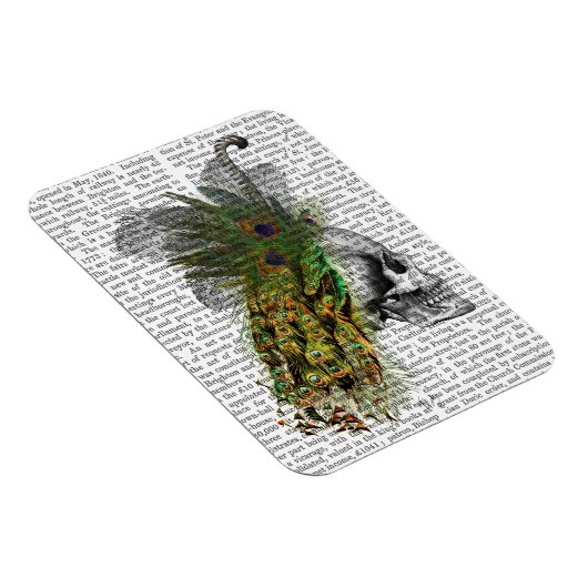 Schädel mit Federhaube Magnet (Rechte Seite)