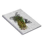 Schädel mit Federhaube Notizblock (Rechte Seite)