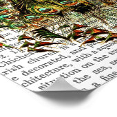 Schädel mit Federhaube Poster (Ecke)