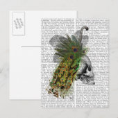 Schädel mit Federhaube Postkarte (Vorne/Hinten)