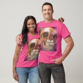 Schädel mit Feuerwerk T-Shirt (Unisex)