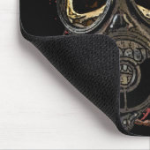 Schädel mit Gasmask Mousepad (Ecke)