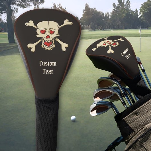 Schädel mit Herz Golf Headcover
