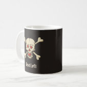 Schädel mit Herz Kaffeetasse (Vorderseite Links)