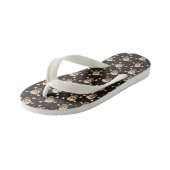 Schädel mit Herz-Muster Kinderbadesandalen (Schrägansicht)