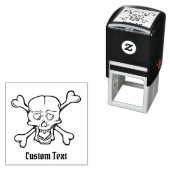 Schädel mit Herz Permastempel (Beispiel)