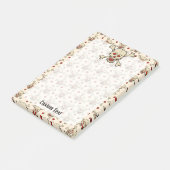 Schädel mit Herz Post-it Klebezettel (angewinkelt)