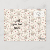 Schädel mit Herz Postkarte (Rückseite)