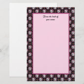 Schädel mit Herzen und Bogenentwurf Briefpapier (Vorne/Hinten)