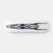 Schädel mit Horn Skateboard (Horizontal)