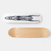 Schädel mit Horn Skateboard (Horizontal)