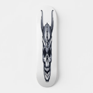 Schädel mit Horn Skateboard