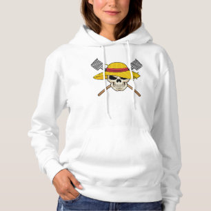 Schädel mit Hut als Bauer mit Rake Hoodie