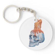 Schädel mit Kerze / Totenkopf mit Kerze