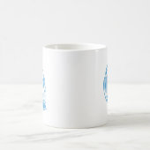 Schädel mit Kopfhörern Kaffeetasse (Mittel)