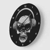 Schädel mit Kopfhörern und Sonnenbrille Uhr (Winkel)