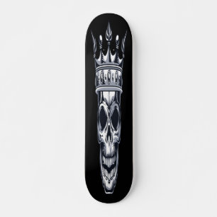 Schädel mit Krone Skateboard