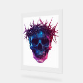 Schädel mit Krone von Thorns Acrylschild (Winkel)
