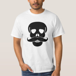 Schädel mit Mustache T-Shirt