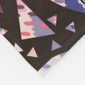 Schädel mit polygonalen Ornamenten. Halloween. nah Fleecedecke (Ecke)