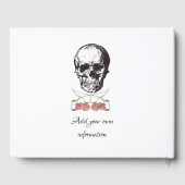 Schädel mit Poppies Gästebuch (Rückseite)