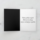 Schädel mit rauchender Zigarette Karte (Innenseite)