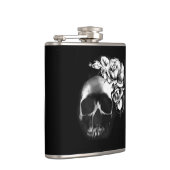 Schädel mit Rose Flachmann (Rechts)