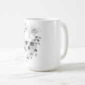 Schädel mit Rose Kaffeetasse (VorderseiteRechts)