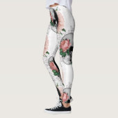 Schädel mit Rose Leggings (Links)
