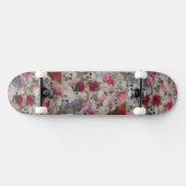 Schädel mit Rose Skateboard (Horizontal)