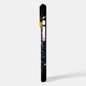 Schädel mit schwarzer Abdeckung Case-Mate iPhone Hülle (Rückseite / Links)