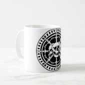 Schädel mit Schwertern Kaffeetasse (Vorderseite Links)