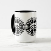 Schädel mit Schwertern Tasse (Vorderseite Links)