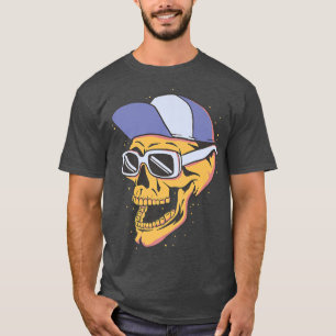 Schädel mit Sonnenbrille und einer Brille T-Shirt