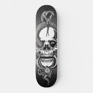 Schädel mit Viper Skateboard